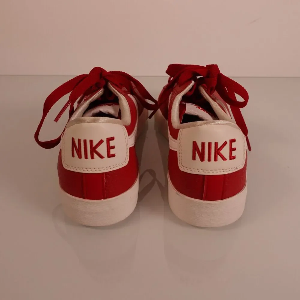 Nike Womens Blazer Premium Low Red Casual Shoes Sneakers Size 7 454471-601